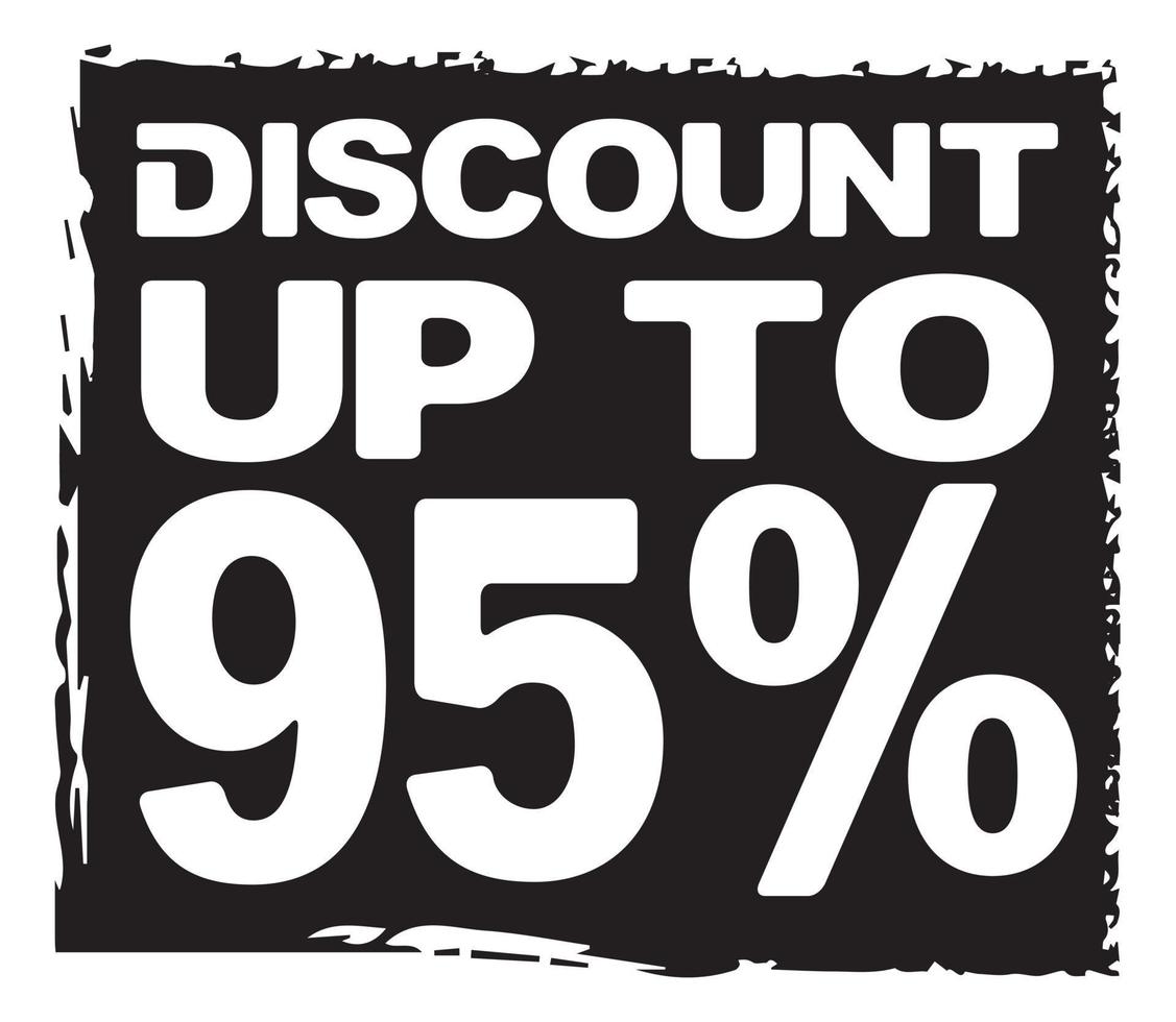 Discount Up To 95 vector