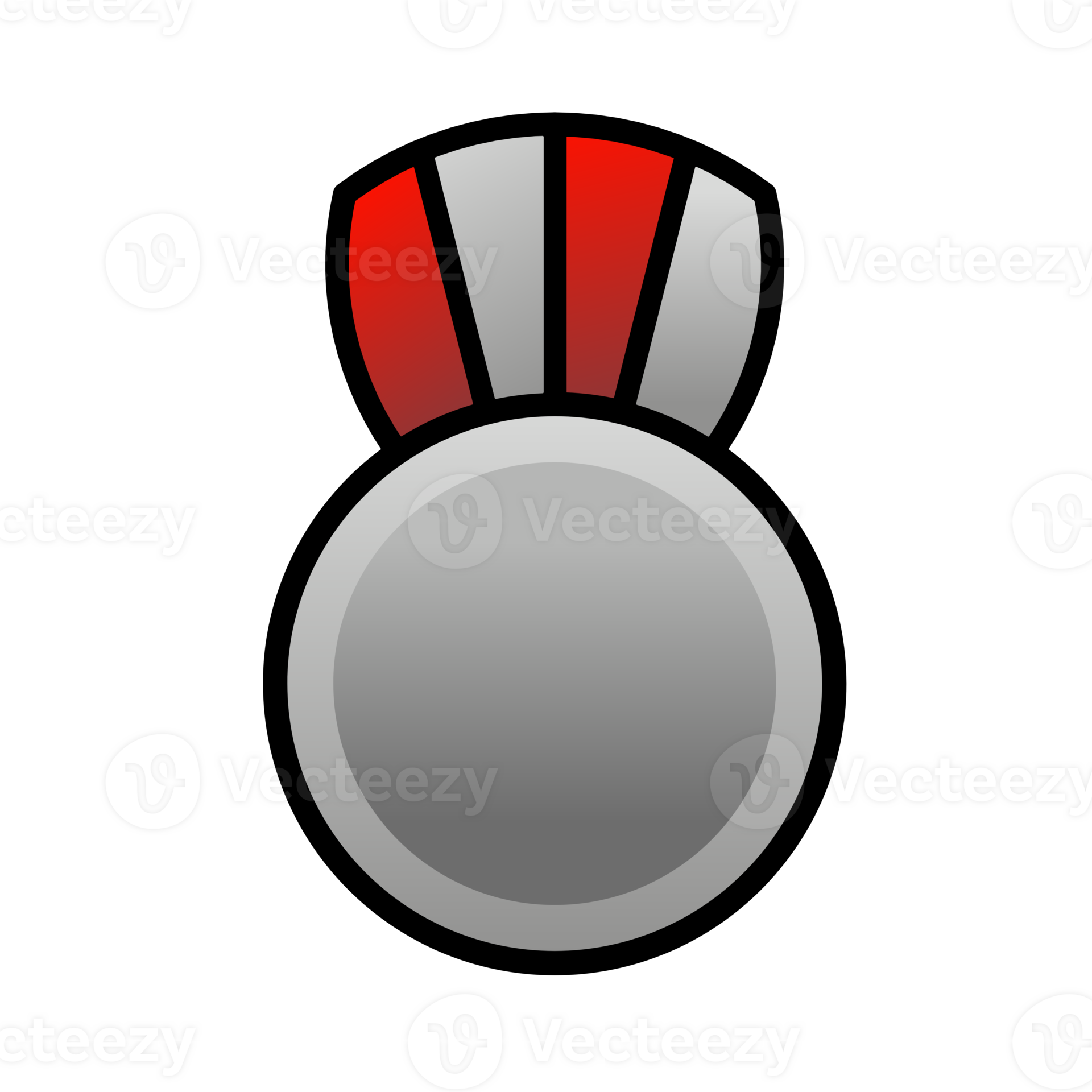 silver medal icon 20389089 PNG