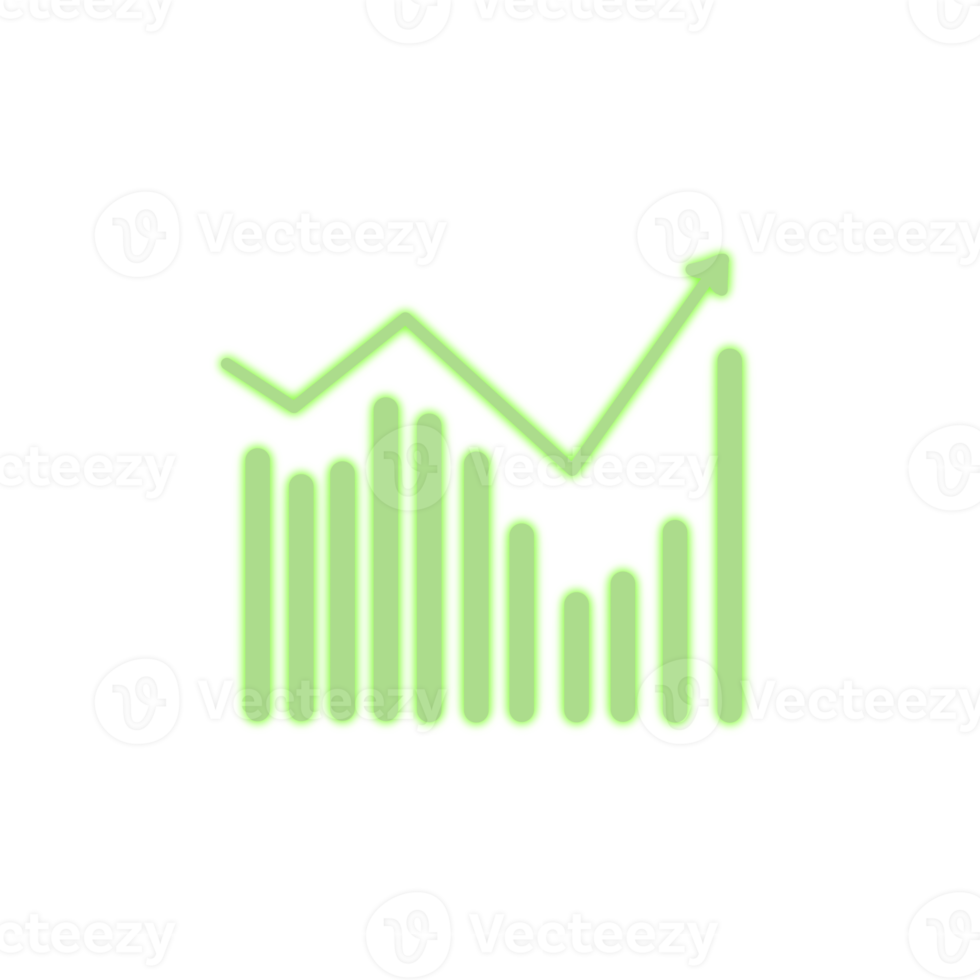 Business sales graph icon png