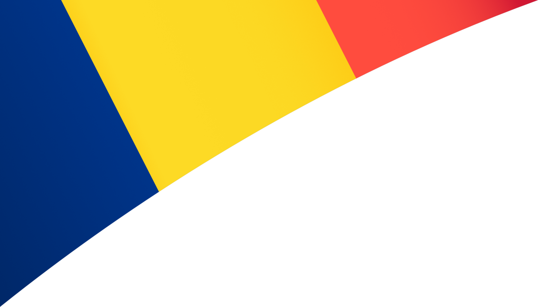 Chad flag wave isolated on png or transparent background