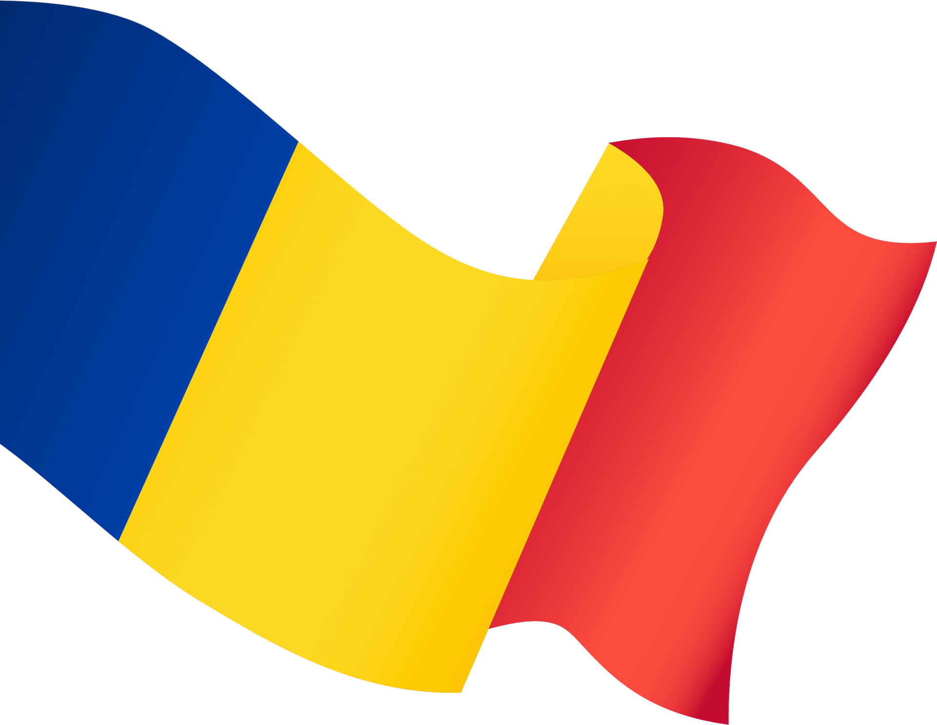 Free Chad flag wave isolated on png or transparent background 20389376