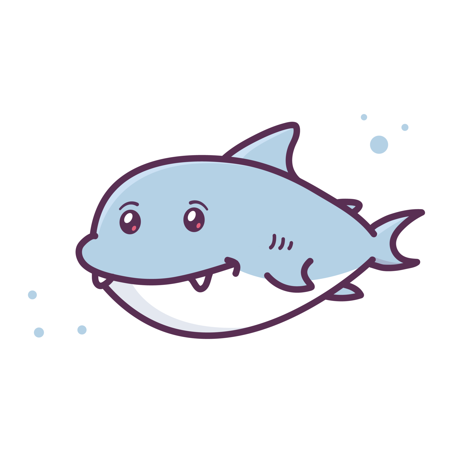 cute shark in the sea 20389583 PNG