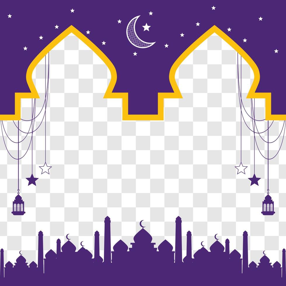 Eid greeting card, ramadan graphic design vector illustration background Modern Flat Elegant Islamic, perfect for any post template or banner need and other Graphic Related Assets