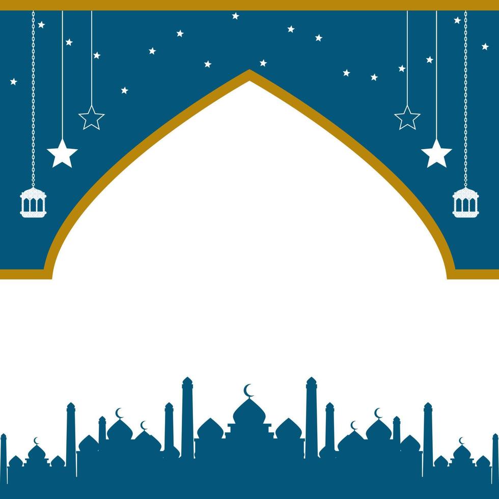 Eid greeting card, ramadan graphic design vector illustration background Modern Flat Elegant Islamic, perfect for any post template or banner need and other Graphic Related Assets