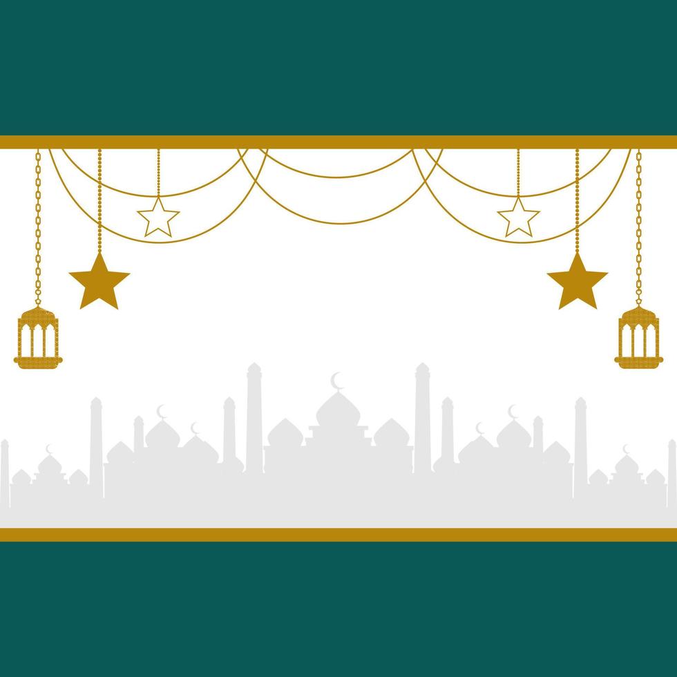 Eid greeting card, ramadan graphic design vector illustration background Modern Flat Elegant Islamic, perfect for any post template or banner need and other Graphic Related Assets