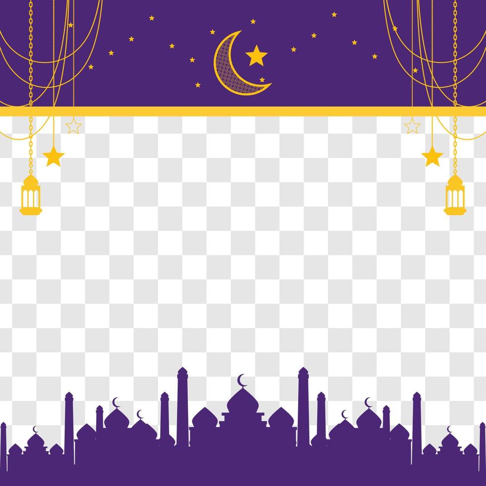 Eid greeting card, ramadan graphic design vector illustration background Modern Flat Elegant Islamic, perfect for any post template or banner need and other Graphic Related Assets