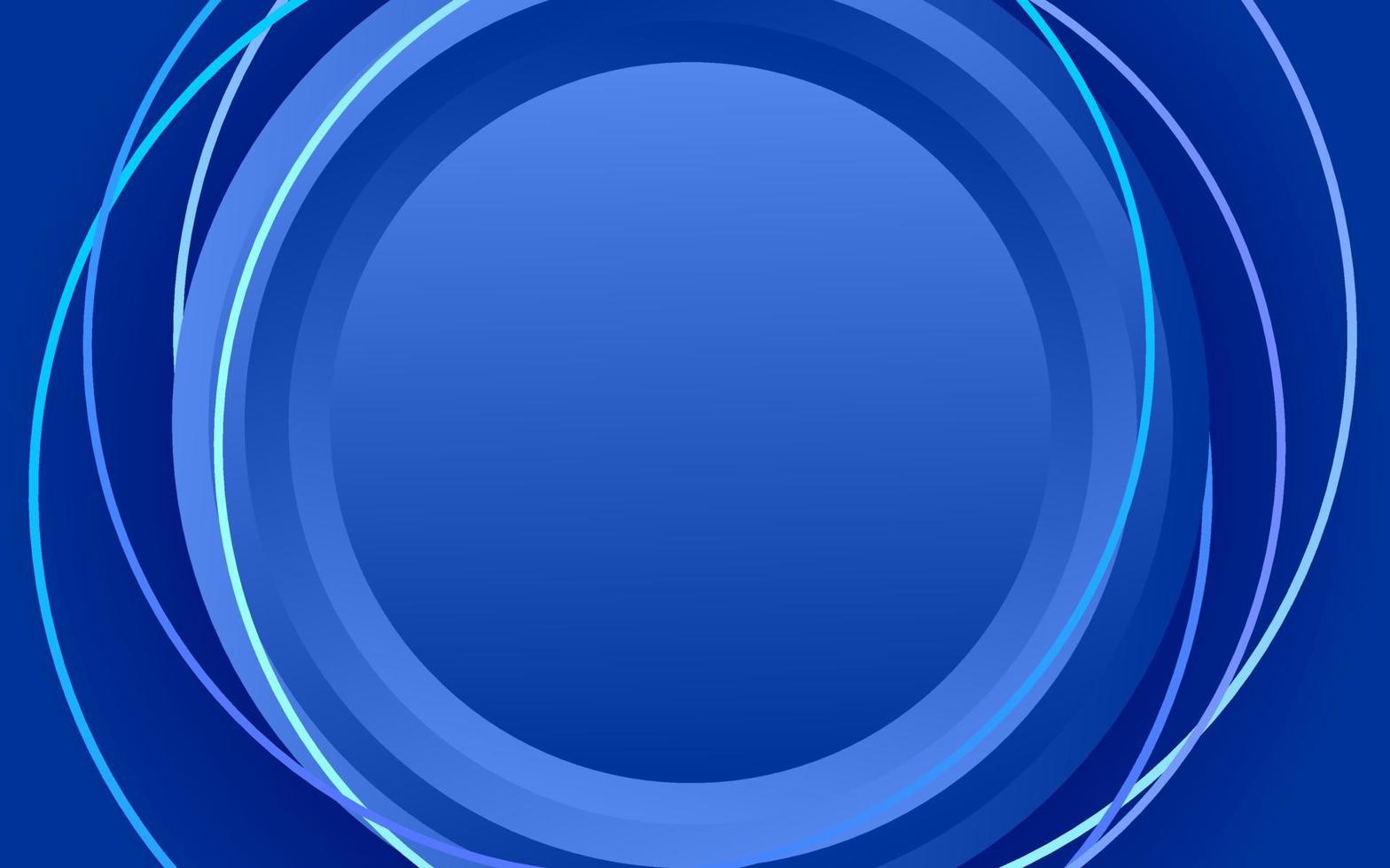 Illustration vector of big layered circle shape with line style