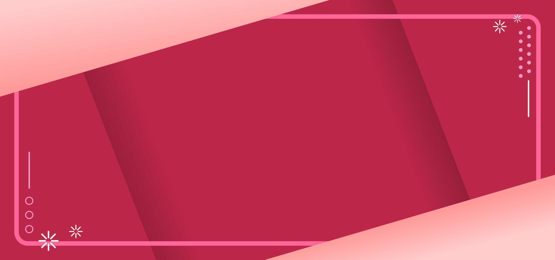 Modern trendy magenta background with copy space for banner template vector