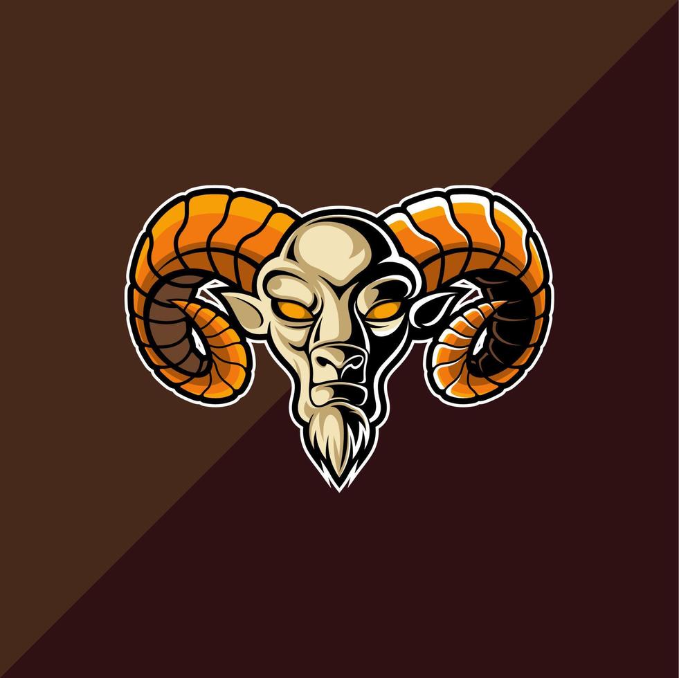 goat logo emblem vector