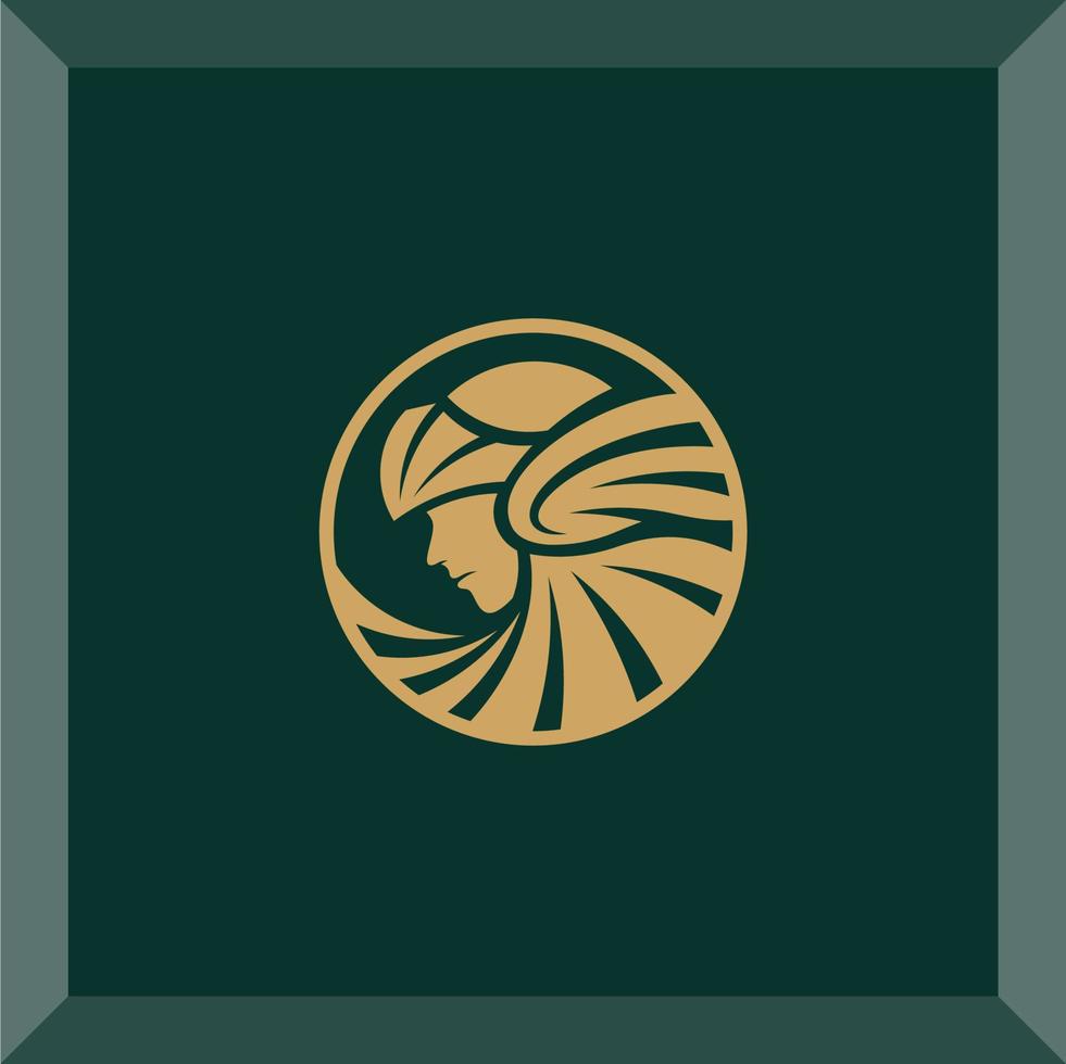 simple valkyrie logo vector