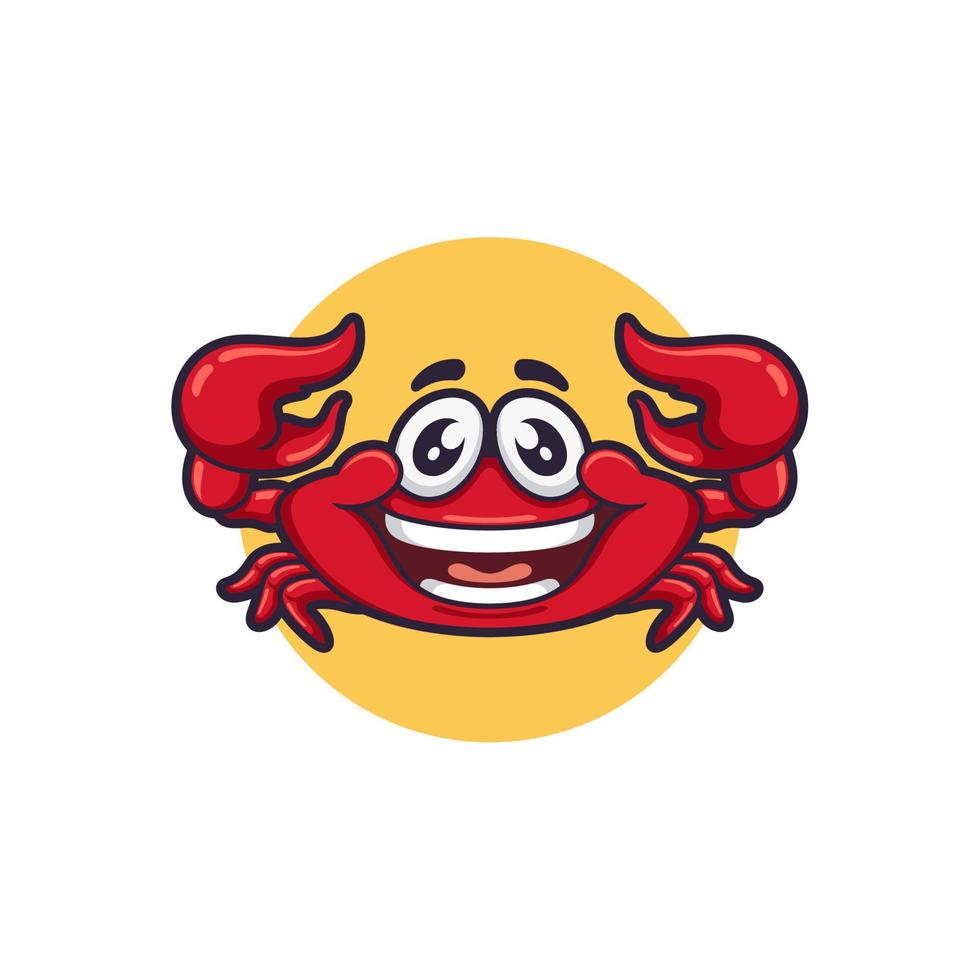 cute cartoon crab chef vector