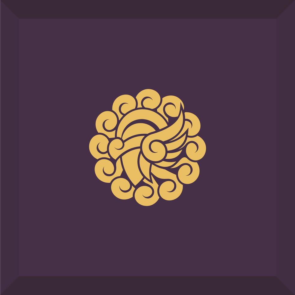simple valkyrie logo vector