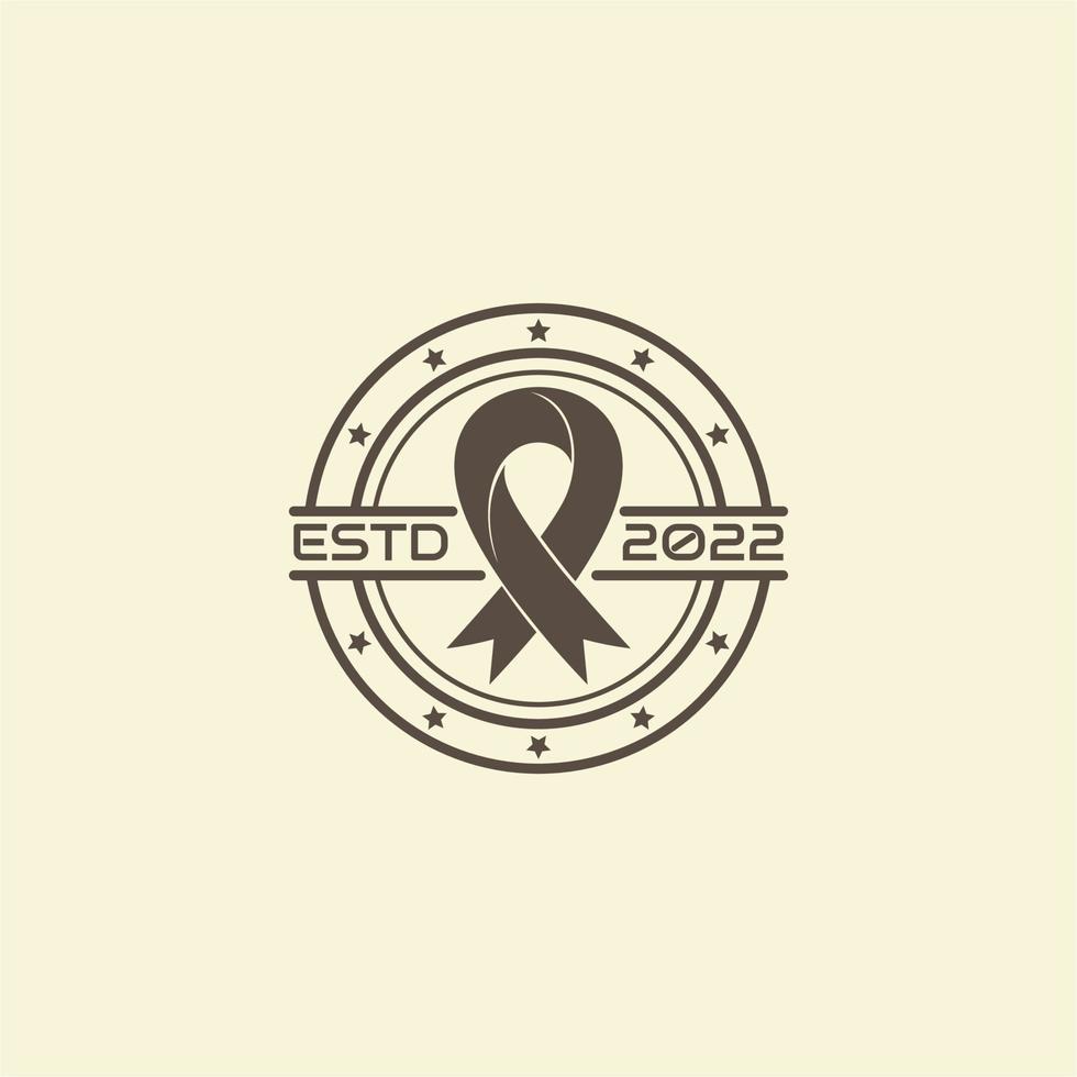 simple ribbon logo vector