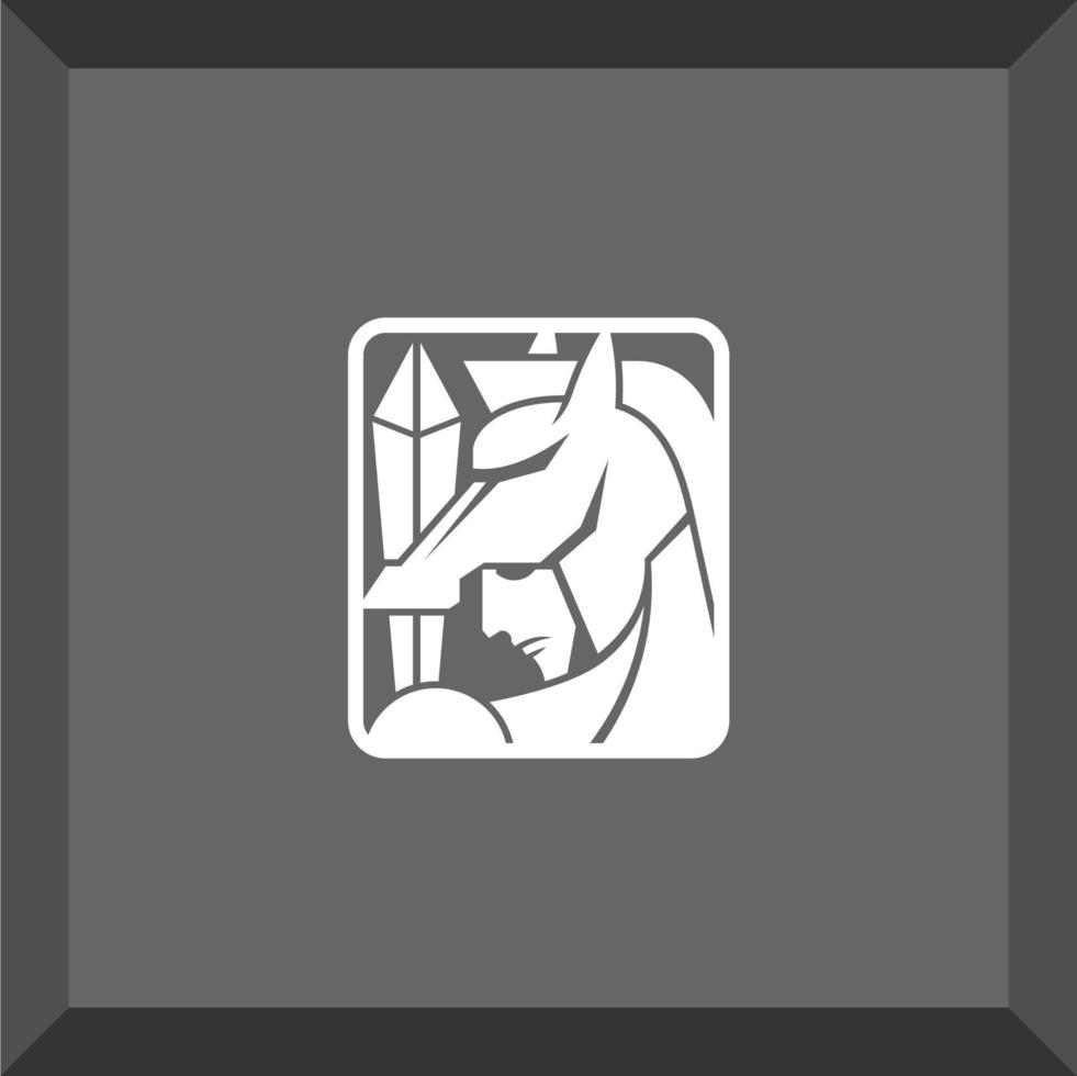simple horse logo vector
