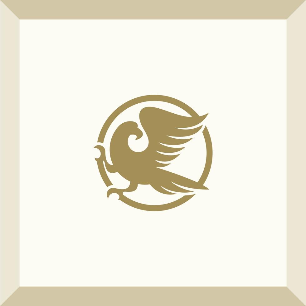 simple eagle logo vector