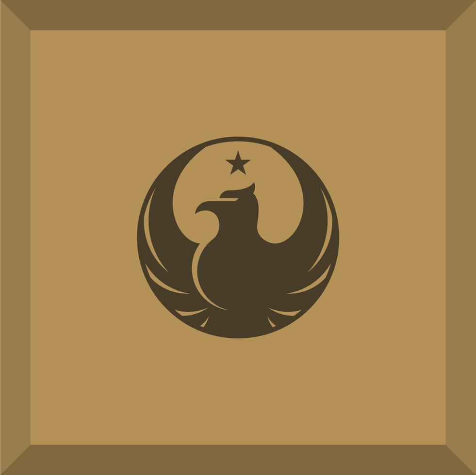 simple eagle logo vector