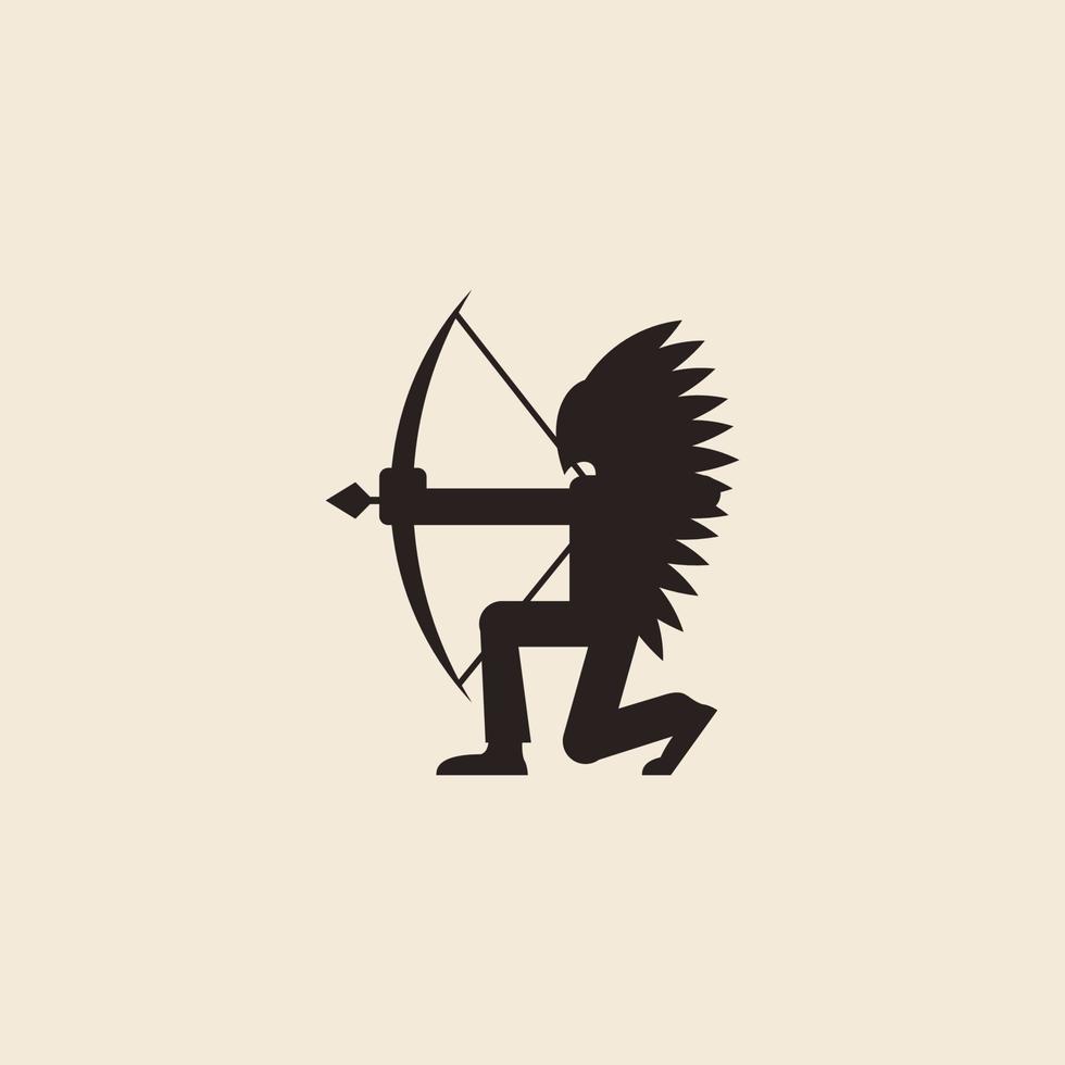 sencillo logo de apache y flecha vector