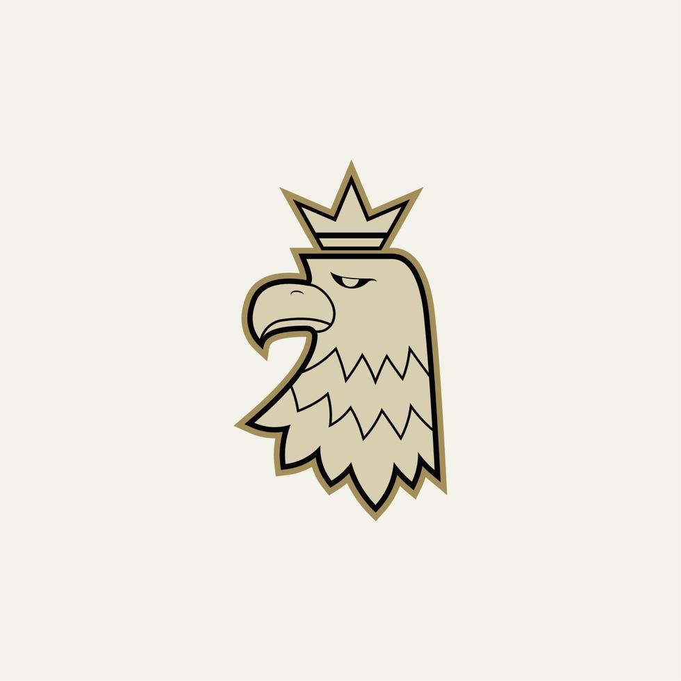 sencillo águila logo vector