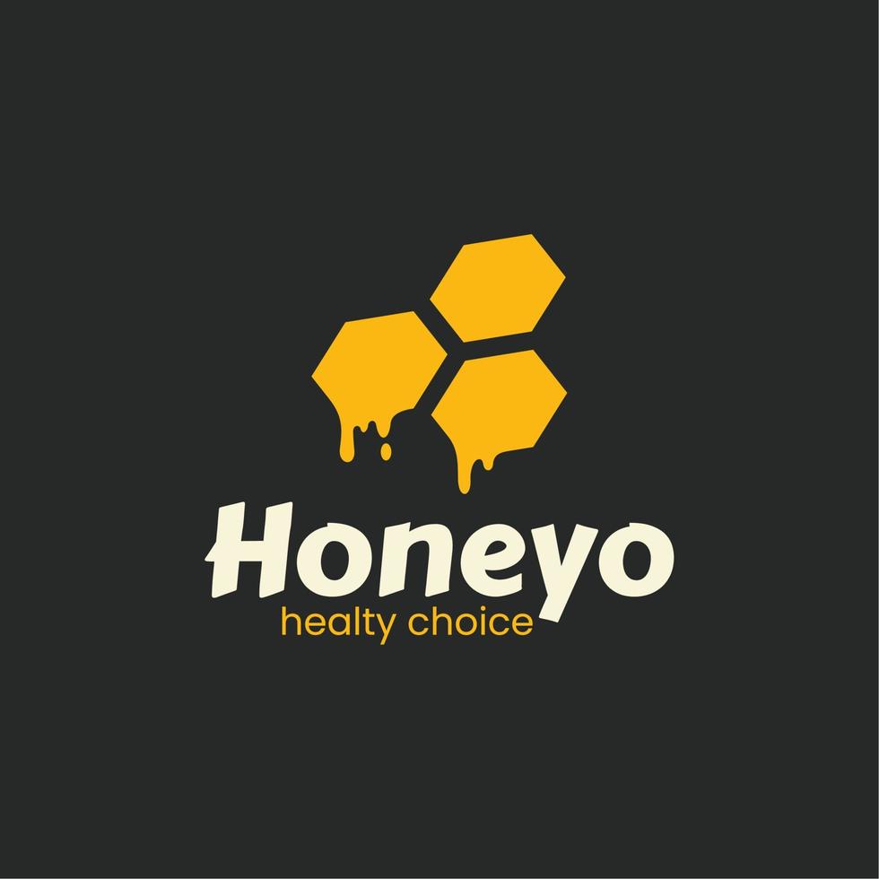 honey simple logo vector