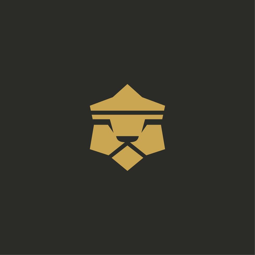 lion simple logo vector