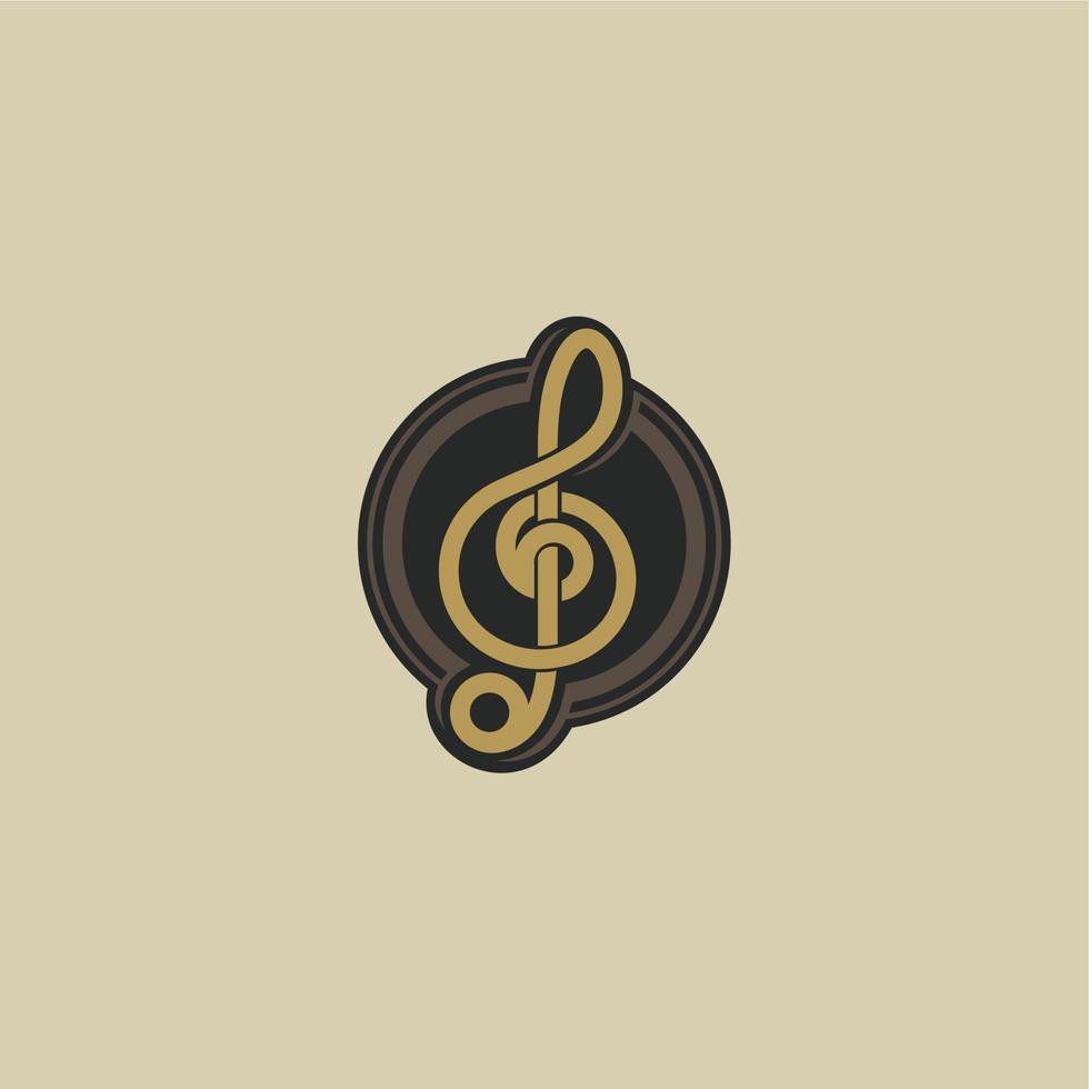 music simple logo vector