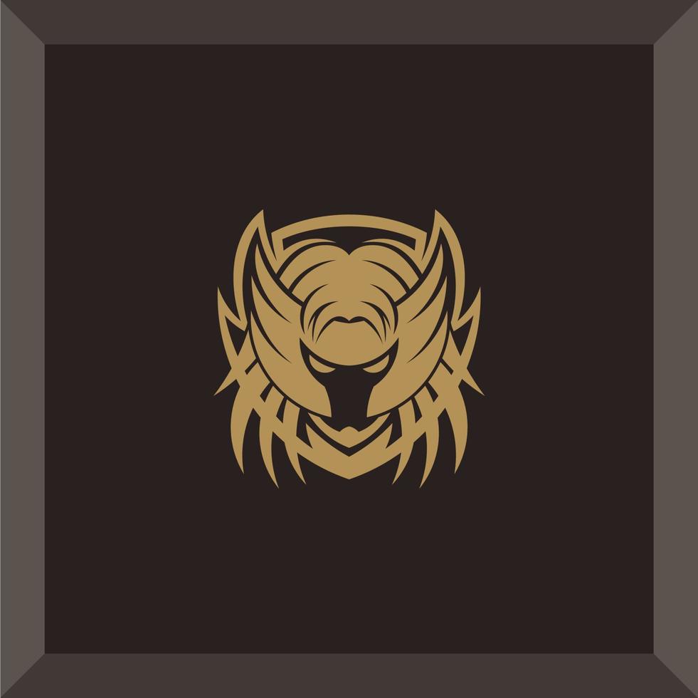 simple valkyrie logo vector