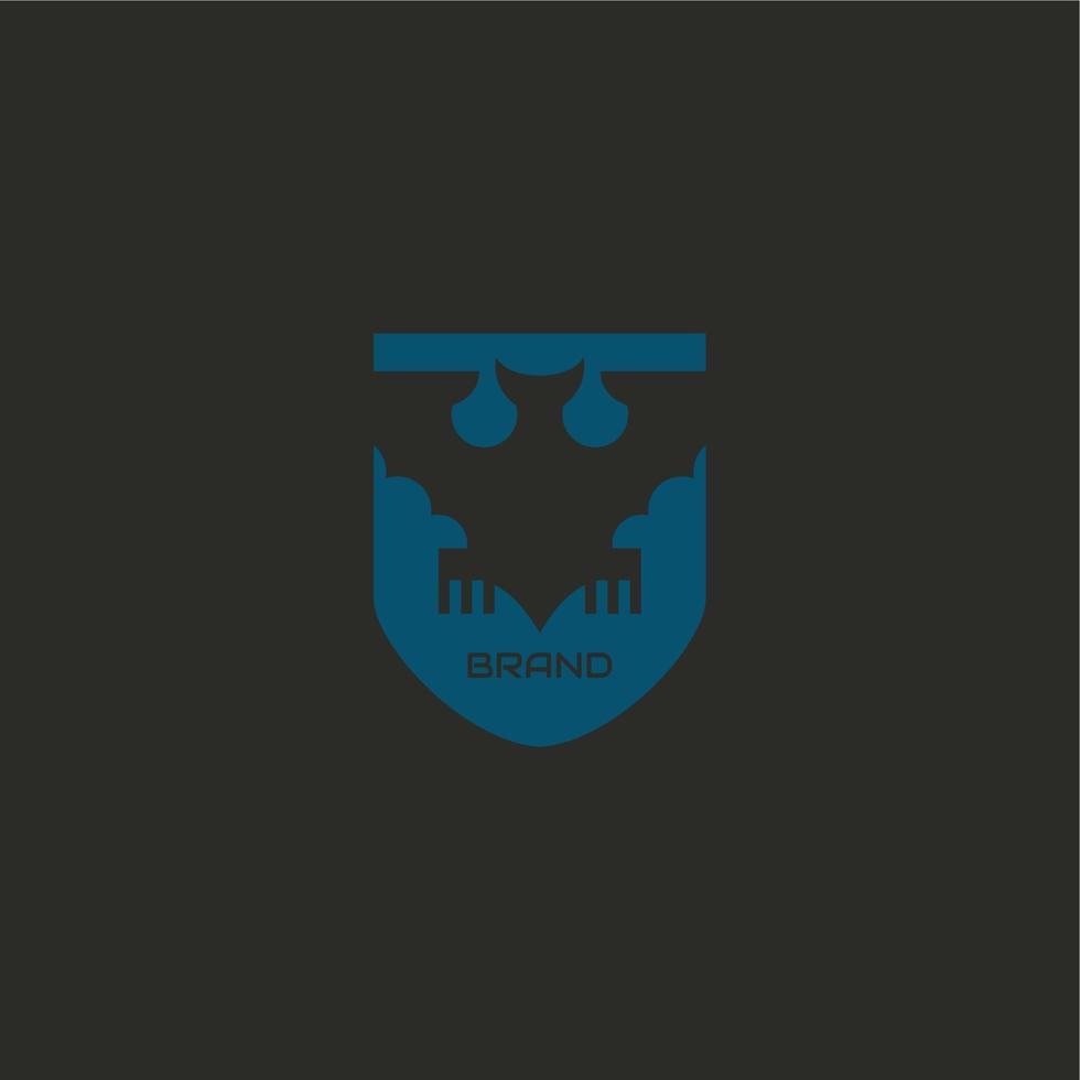simple bat logo vector