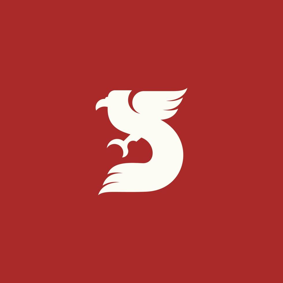 bird of paradise simple logo vector