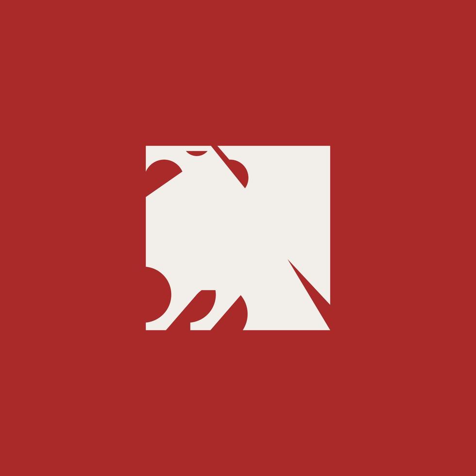 simple eagle logo vector