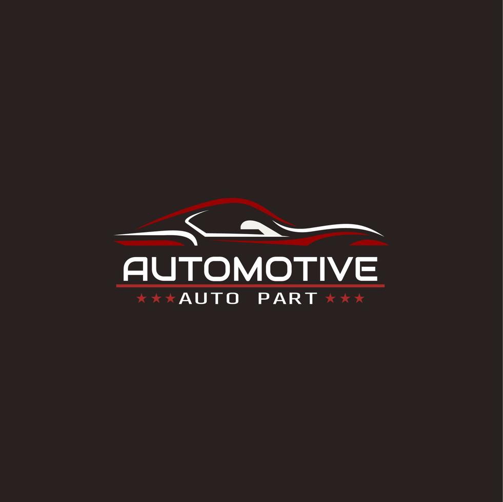 simple auto repair shop logo vector