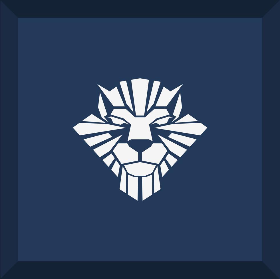 simple lion logo vector