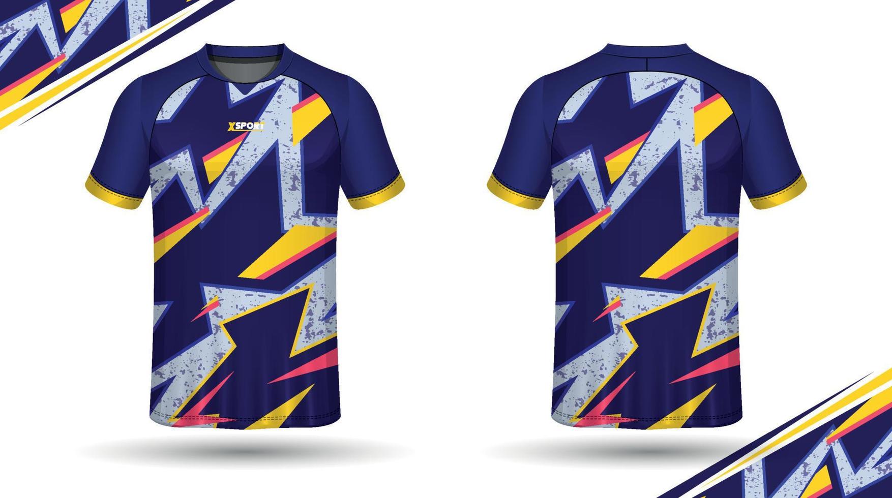 diseño de camisetas de fútbol para sublimación, diseño de camisetas deportivas vector