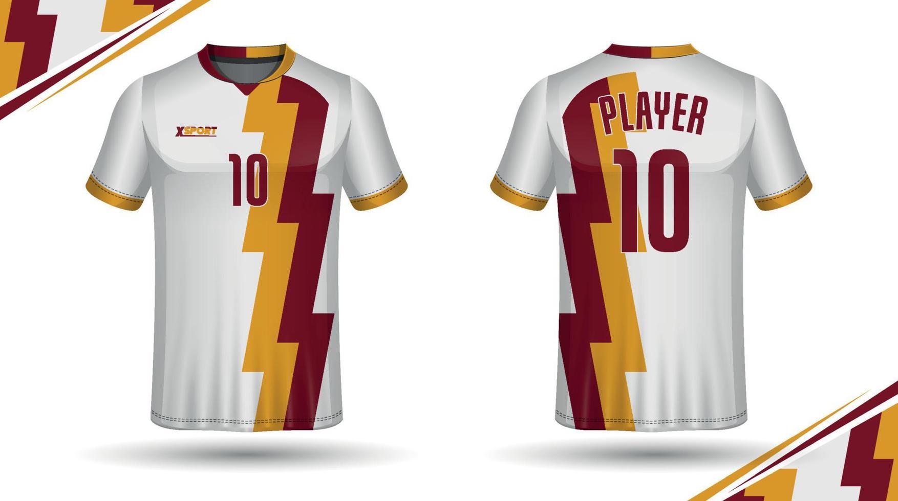 Soccer jersey design for sublimation, sport t shirt design vector