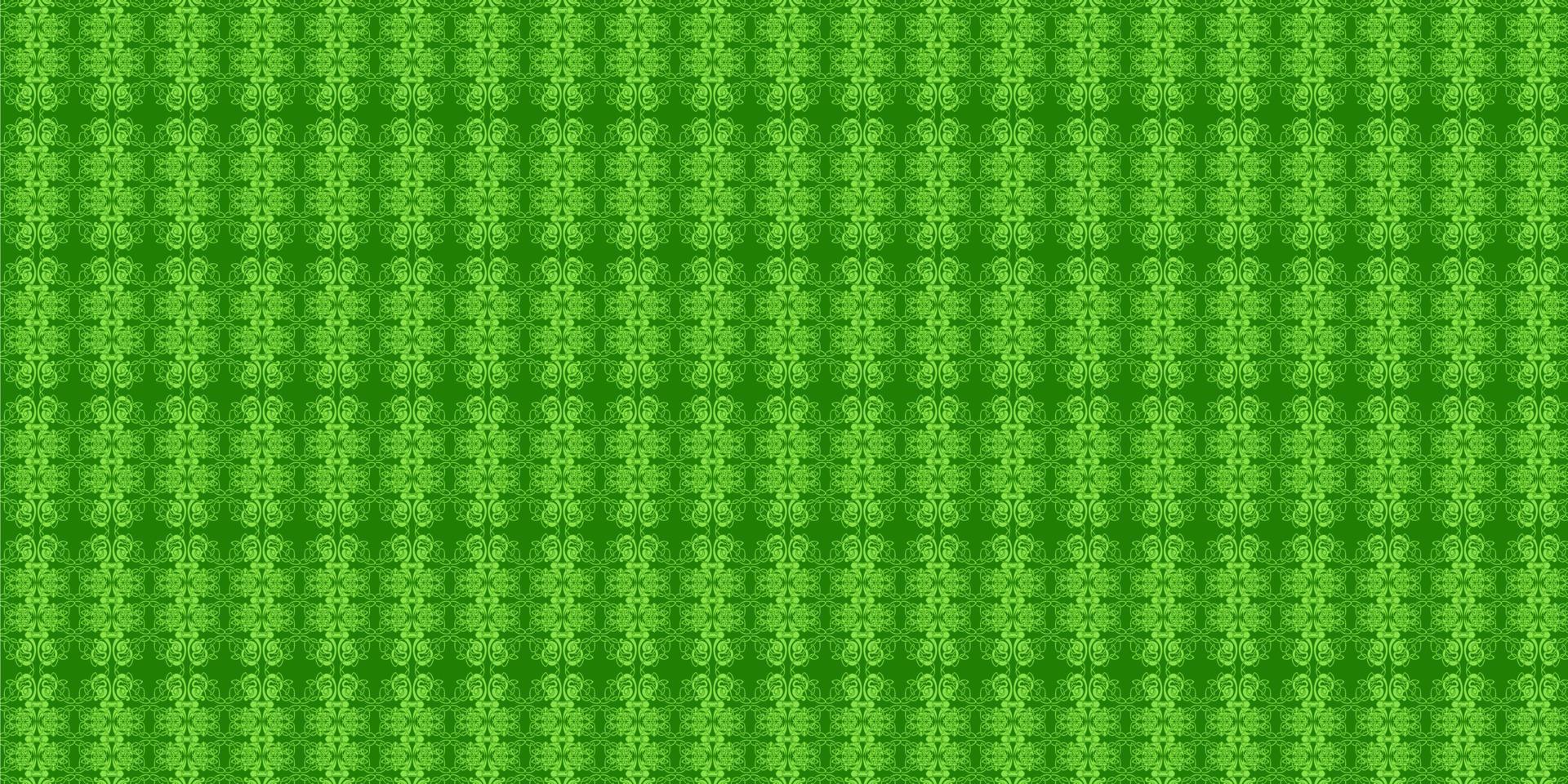 Green background, ornamental pattern vector