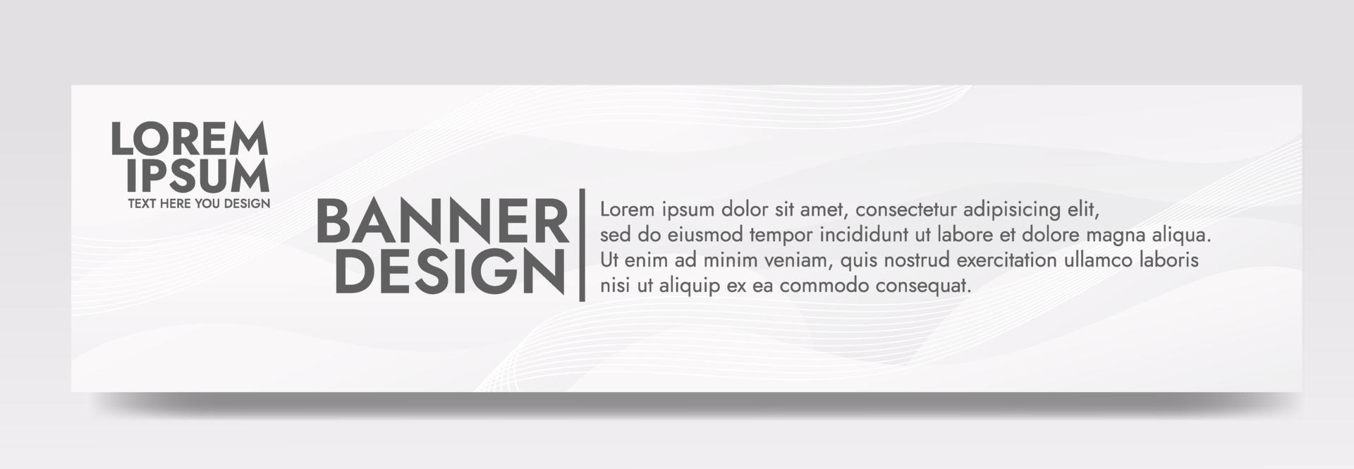 Abstract White Fluid Wave Banner Template vector