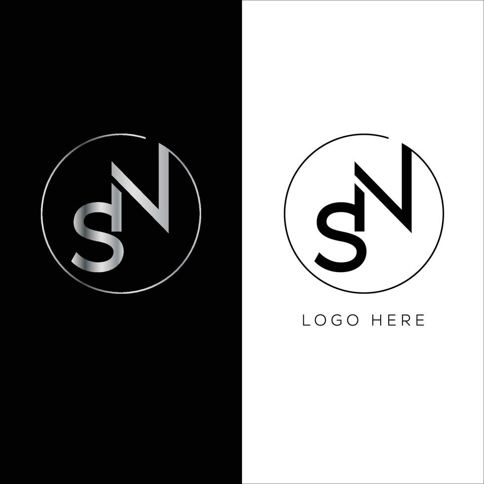 ns initial logo vector