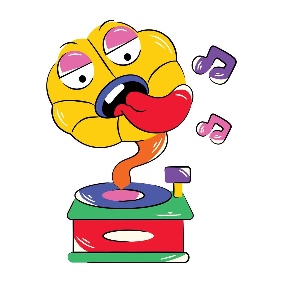 Trendy Phonograph Concepts vector