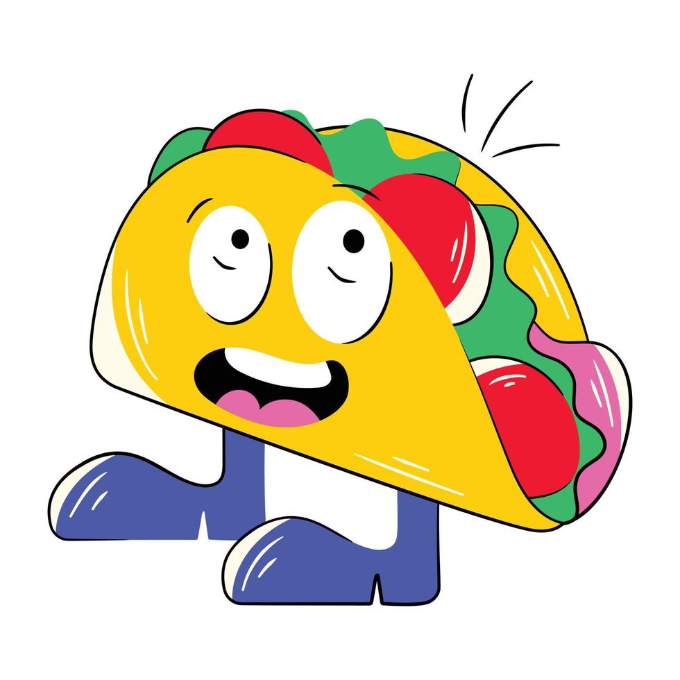 Trendy Taco Concepts vector