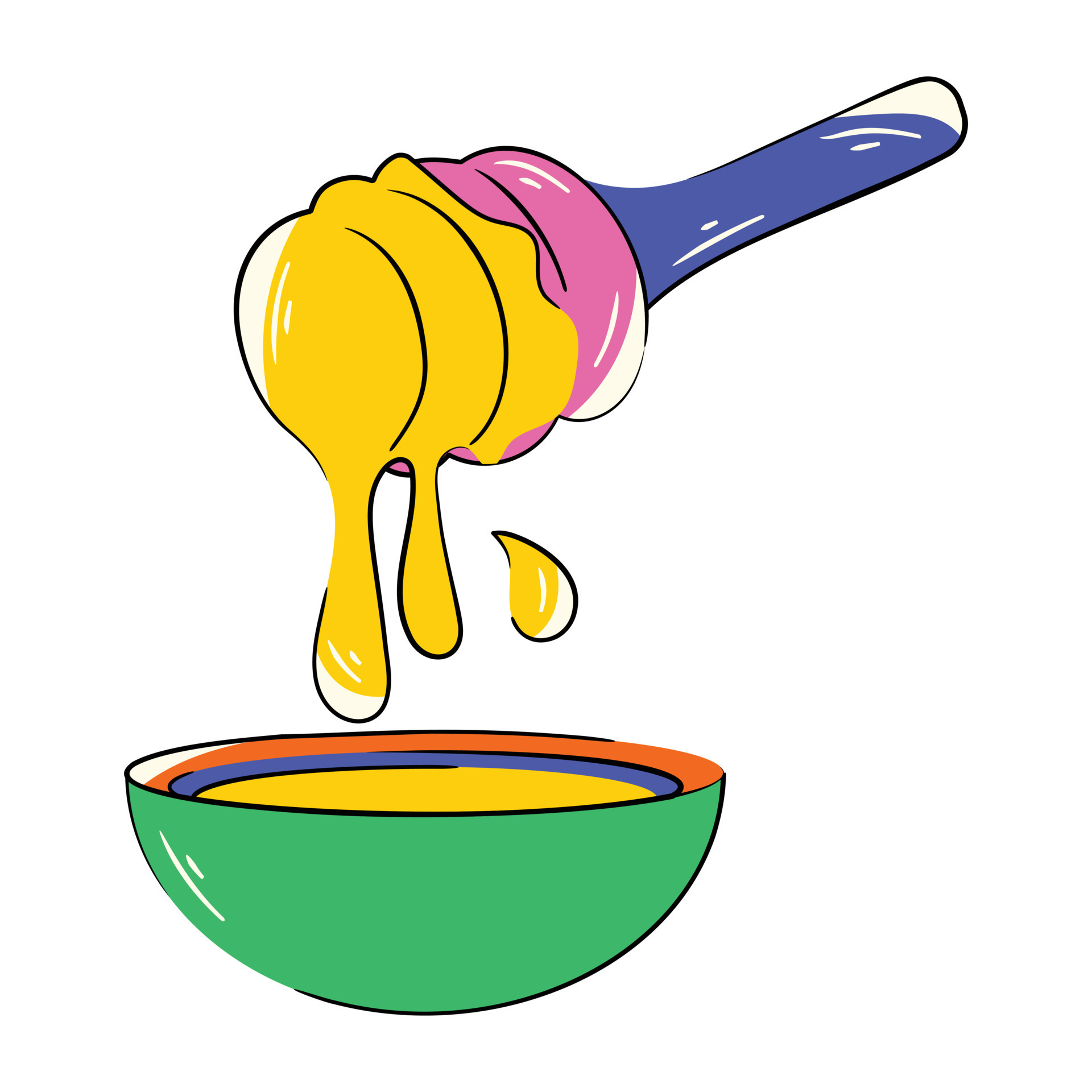 Trendy Honey Dip 20391036 Vector Art At Vecteezy a-person-using-a-honey-dipper-free-stock-video