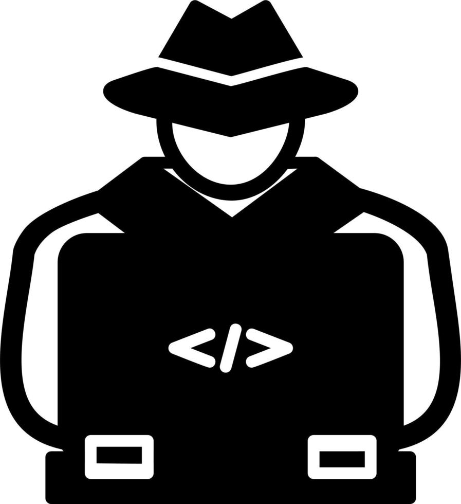 Hacker Vector Icon
