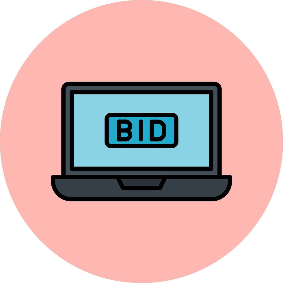 Bid Vector Icon