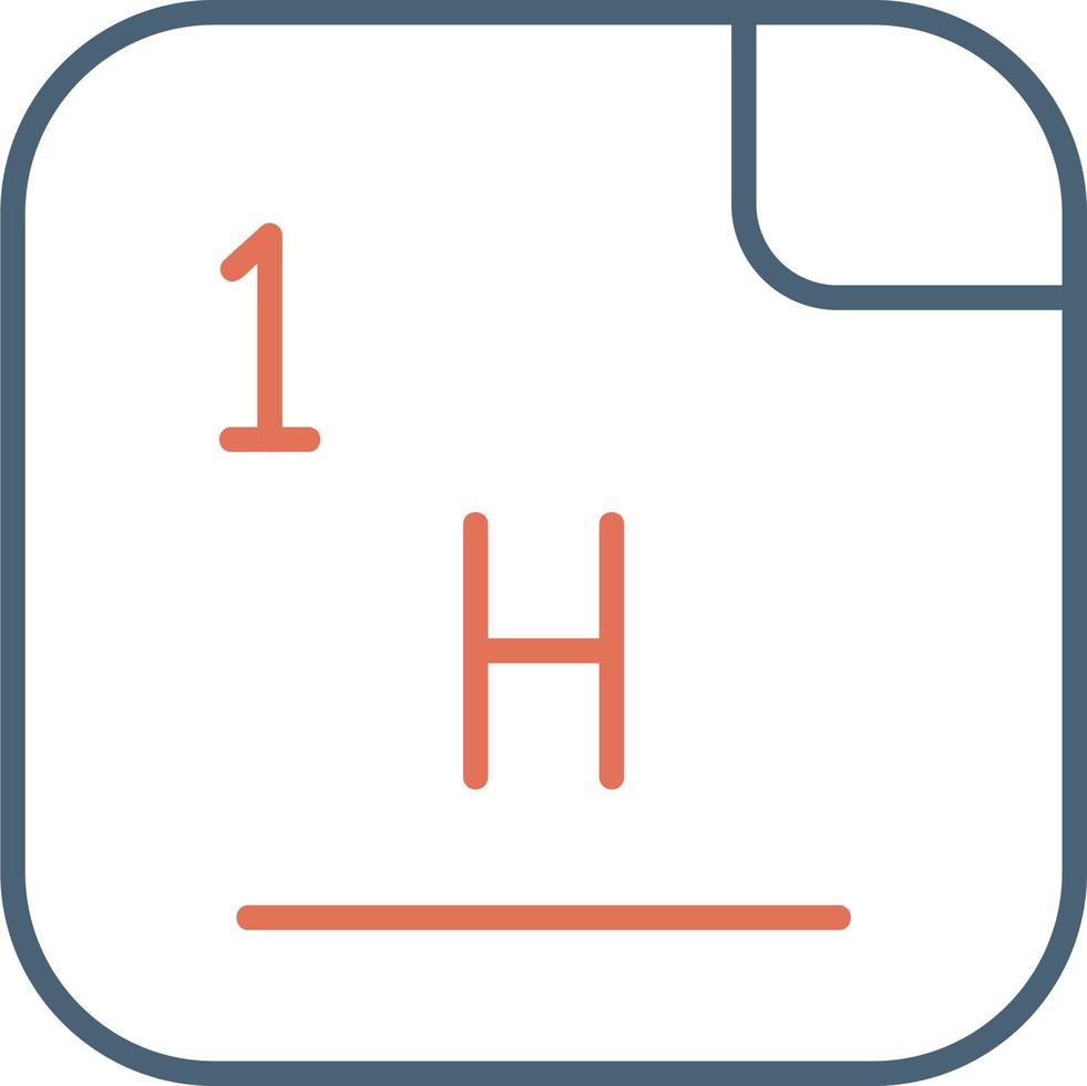 Hydrogen Vector Icon