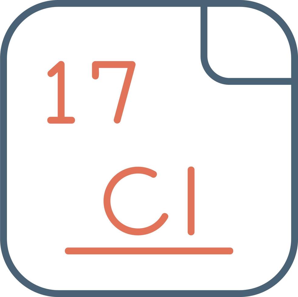 cloro vector icono