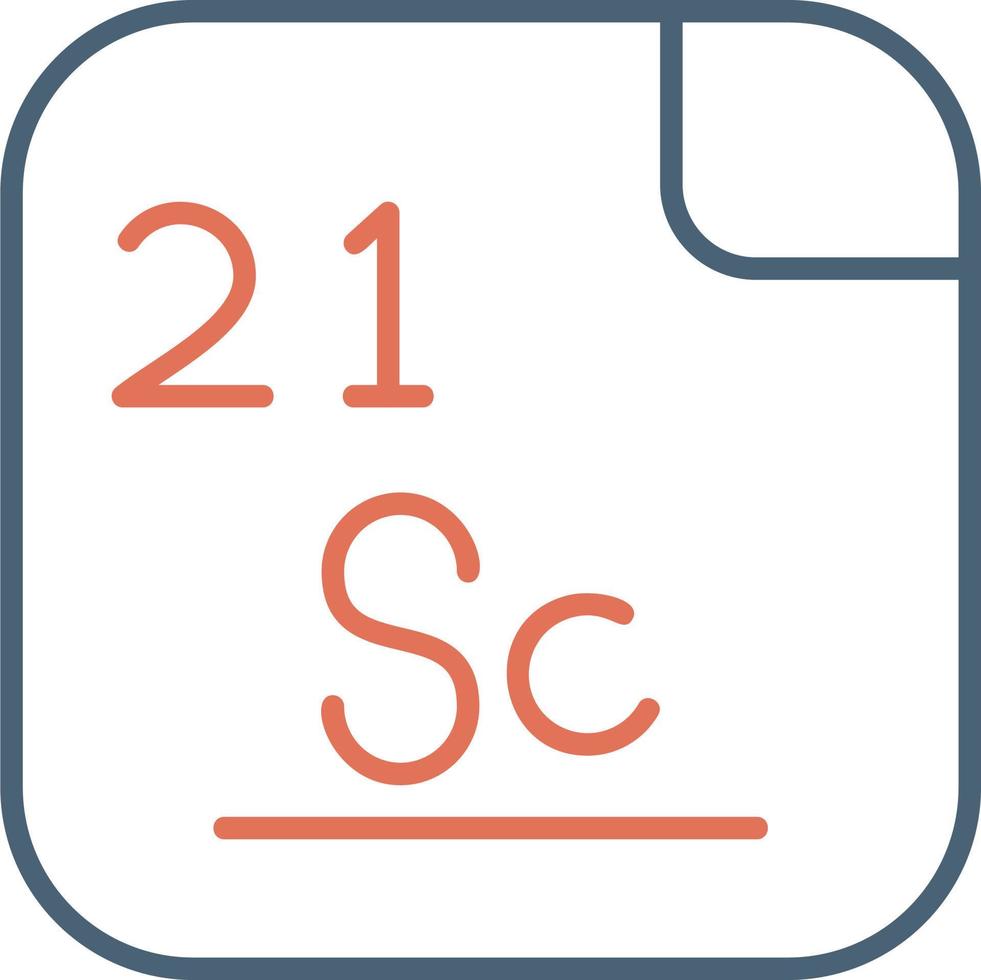 Scandium Vector Icon