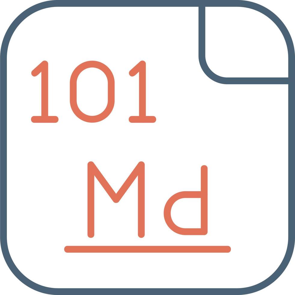 Mendelevium Vector Icon