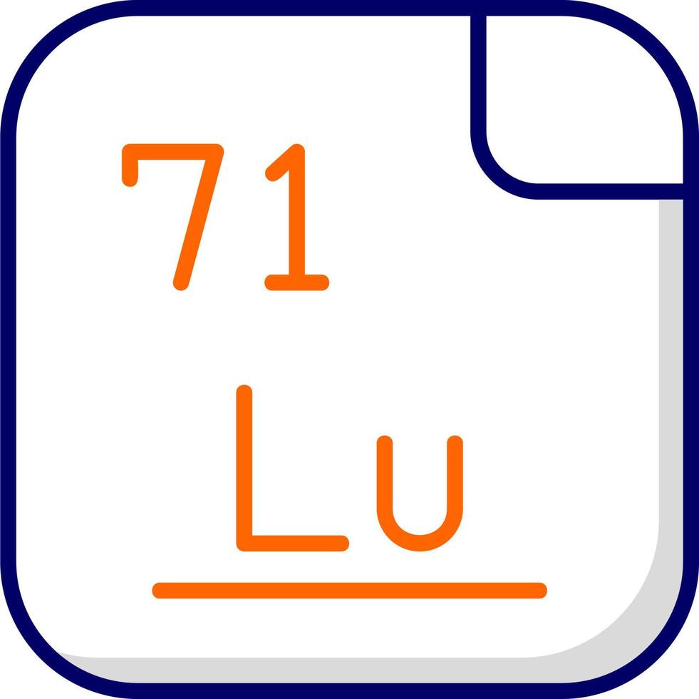 Lutetium Vector Icon