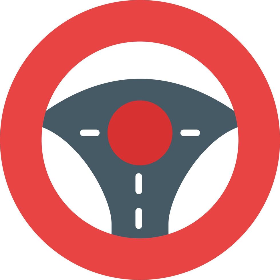 Steering Wheel Vector Icon