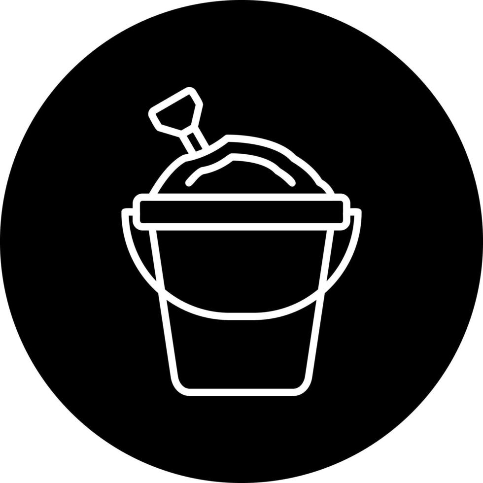 Sand Bucket Vector Icon