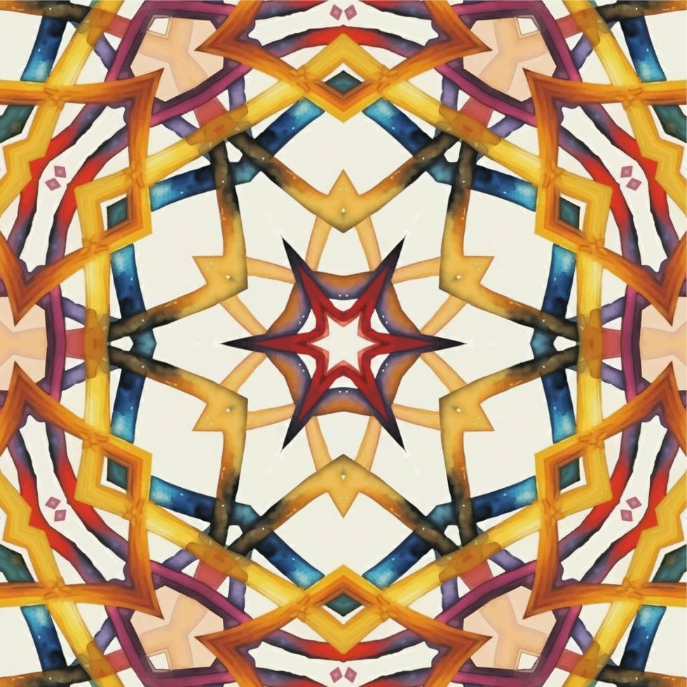 Abstract kaleidoscope background. Beautiful kaleidoscope seamless pattern. Multicolor mosaic texture. Seamless kaleidoscope texture. Unique kaleidoscope design vector