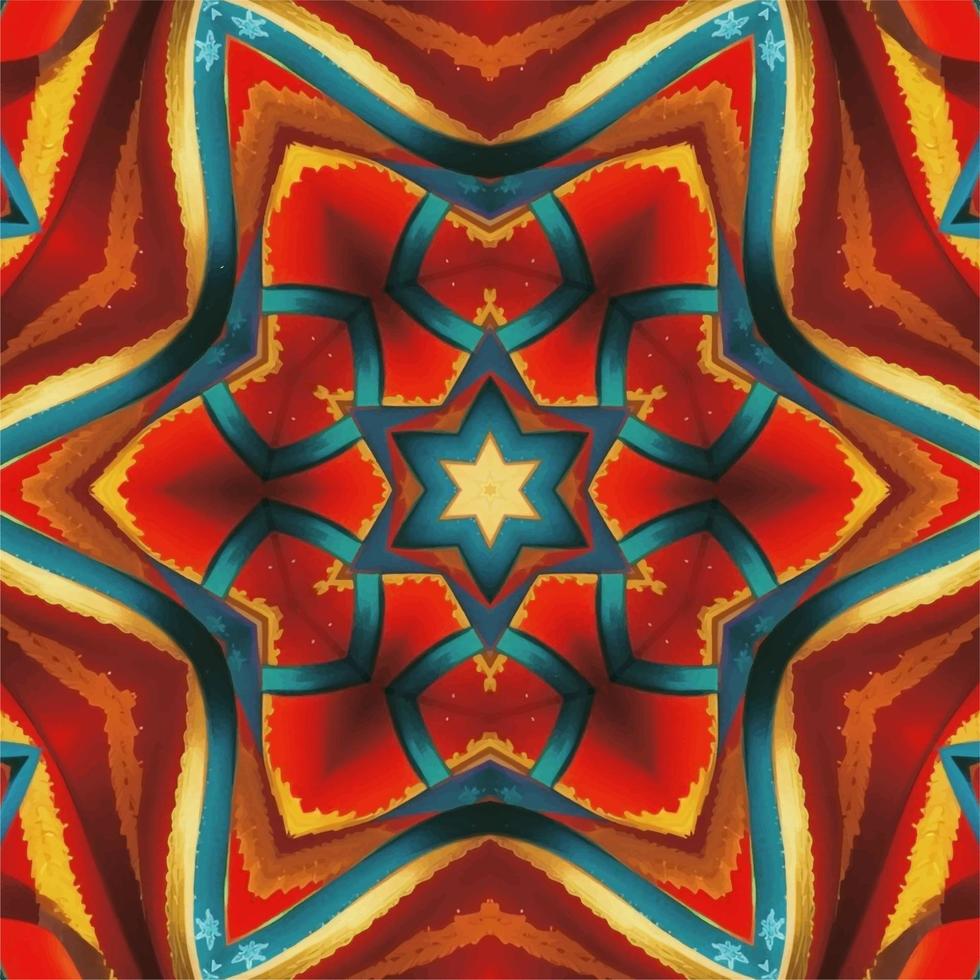 Abstract kaleidoscope background. Beautiful kaleidoscope seamless pattern. Multicolor mosaic texture. Seamless kaleidoscope texture. Unique kaleidoscope design vector